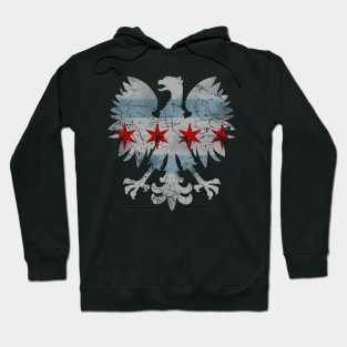 Polish Eagle Chicago Flag Hoodie